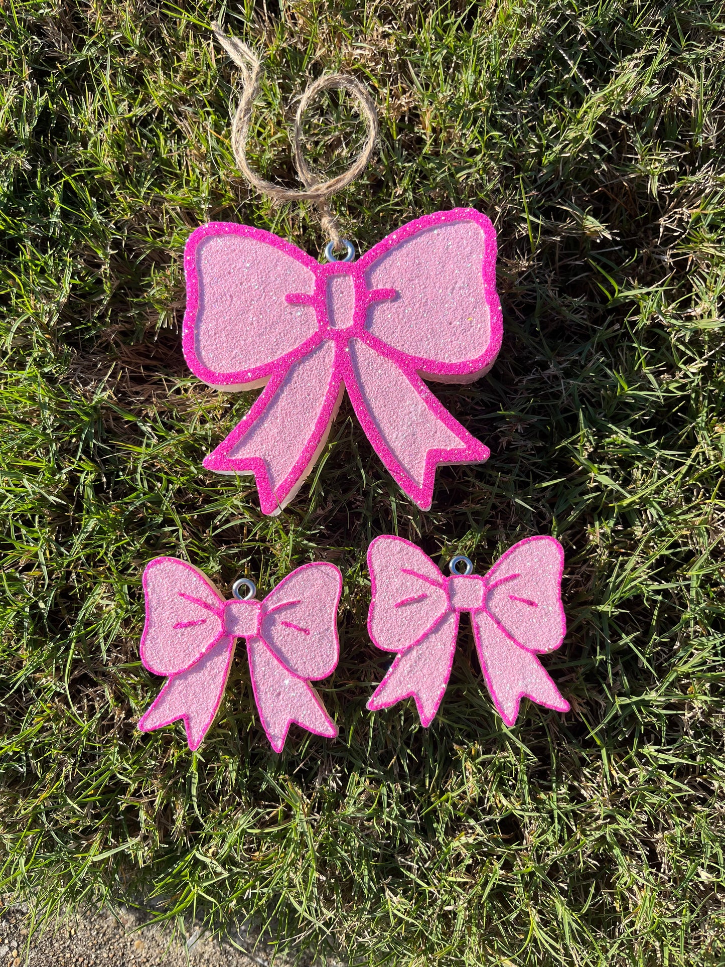 Coquette Pink Bow & Vent Clip Combo