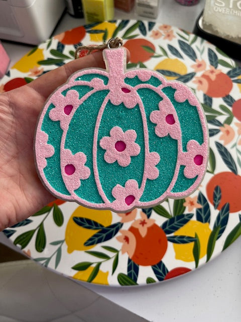 Floral Pumpkin Freshie