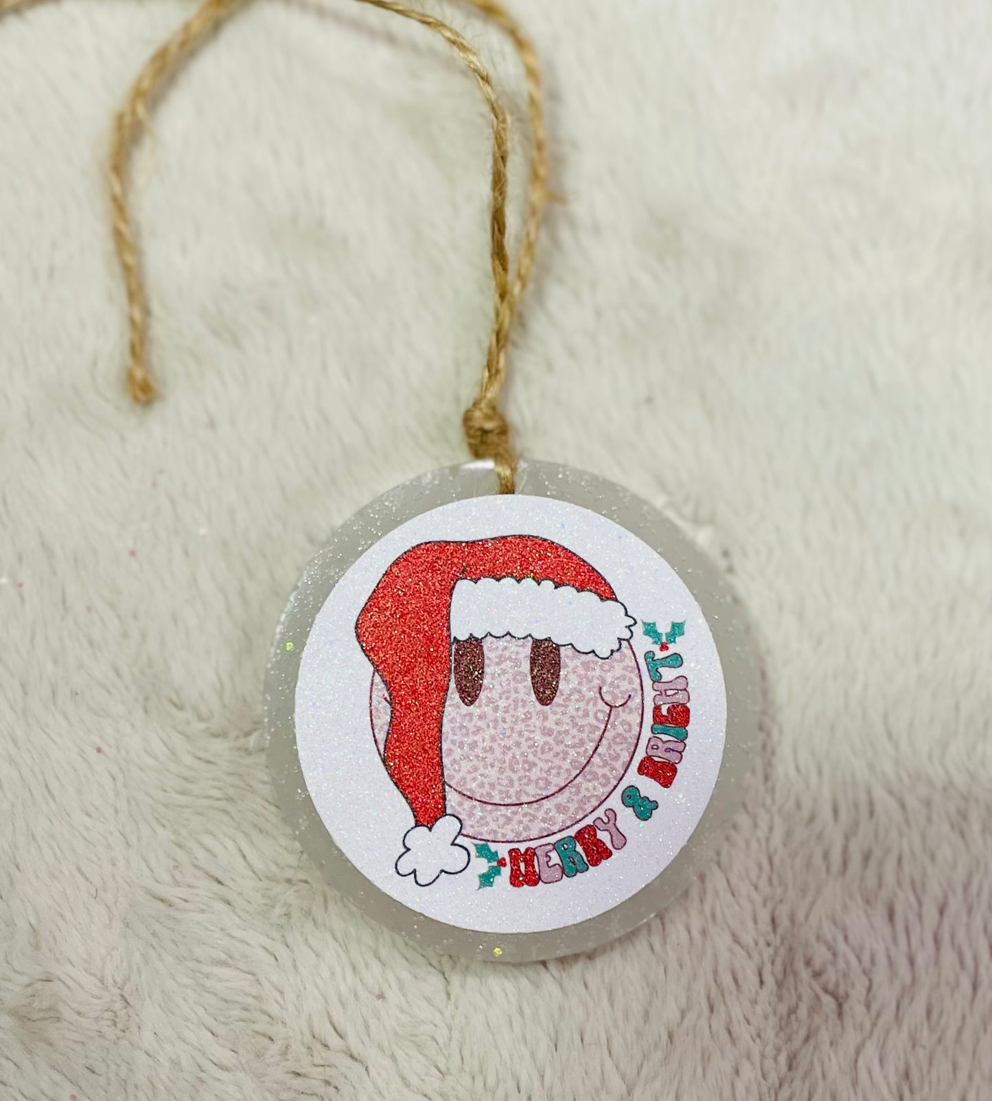 Red Santa Smiley Freshie