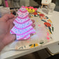 Pink Christmas Tree Cake Freshie