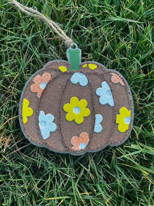 Floral Pumpkin Freshie