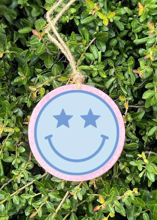 Blue Smiley Freshie