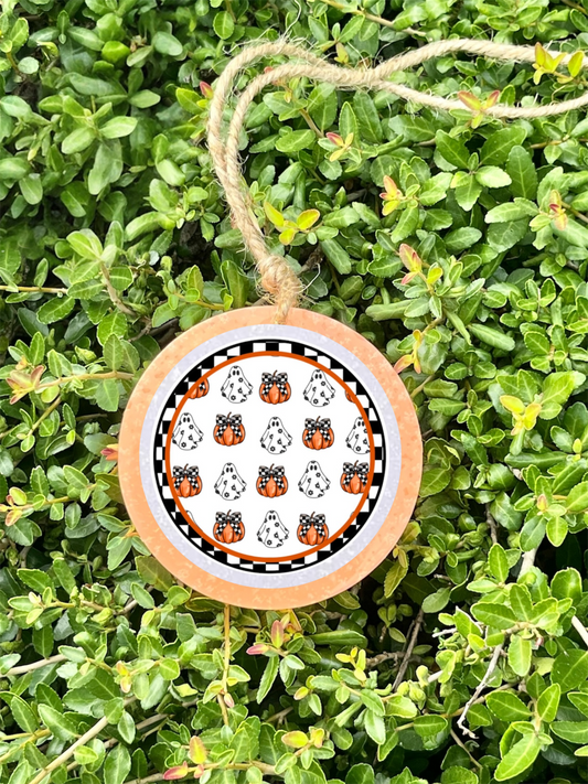 Pumpkin & Ghost Check Freshie