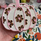 Floral White Leopard Pumpkin