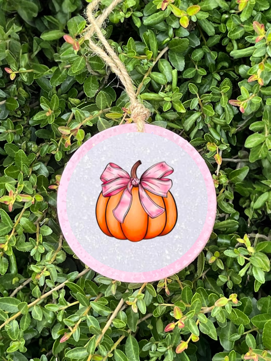 Pink Ribbon Pumpkin Freshie