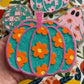 Floral Pumpkin Freshie_Teal